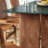 Gadsden 86 Inch Marble Dining Table in Walnut Green Marble
