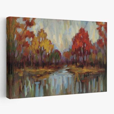 Aquarelle d'automne - Feuillage d'automne bleu