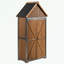 Armoire de rangement extérieure avec tablette et portes doubles