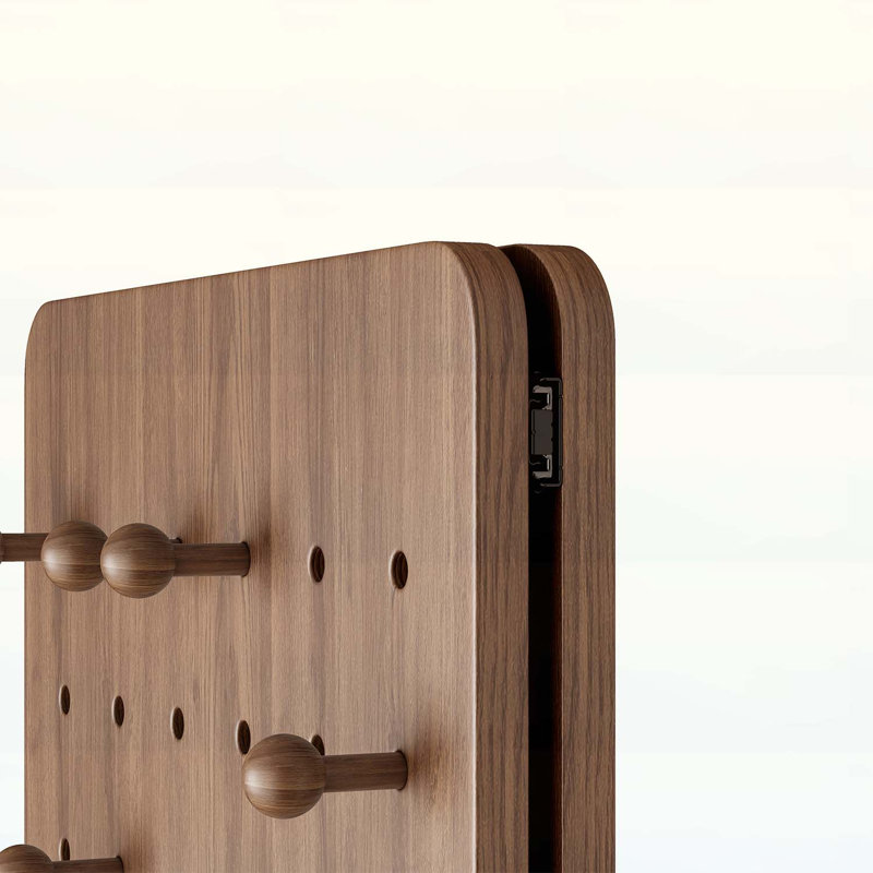 Wall Mounted Full Length Mirror,for Bedrooms,Living Rooms,and Entrances, Walnut