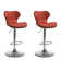 Carty Swivel Upholstered Adjustable Height Counter Stool
