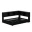 Lit de jour double en métal avec lit gigogne, armoires de rangement et ports USB-666401866
