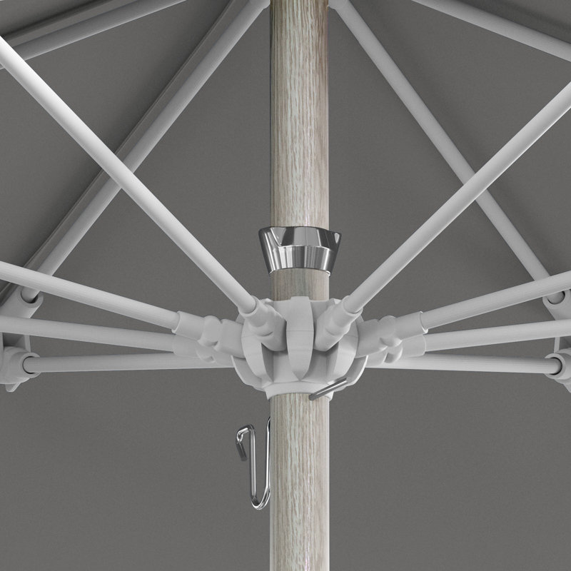 Parasol en fibre de verre en aluminium 7,5 pi, Granite