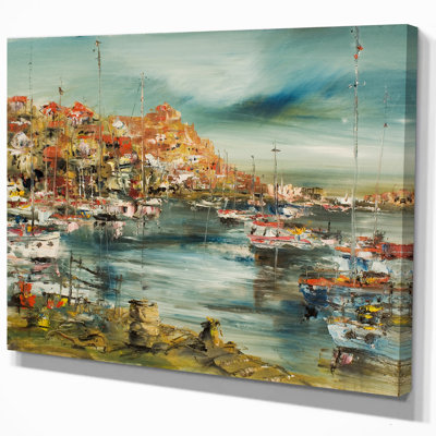 « port on the méditerranée sea », peinture
