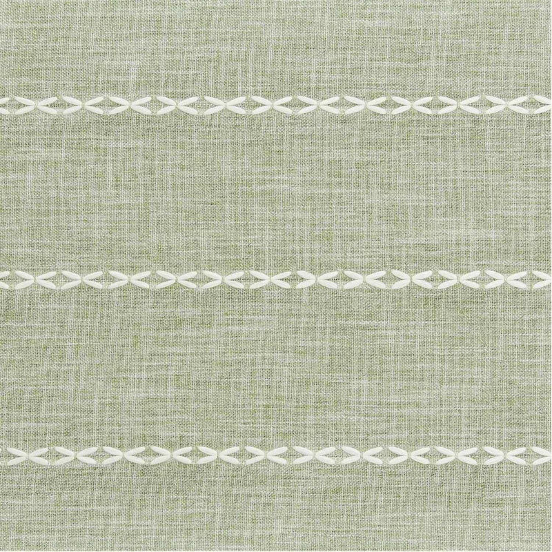 Green Braided Linen Polyester Table Runner with Tassels