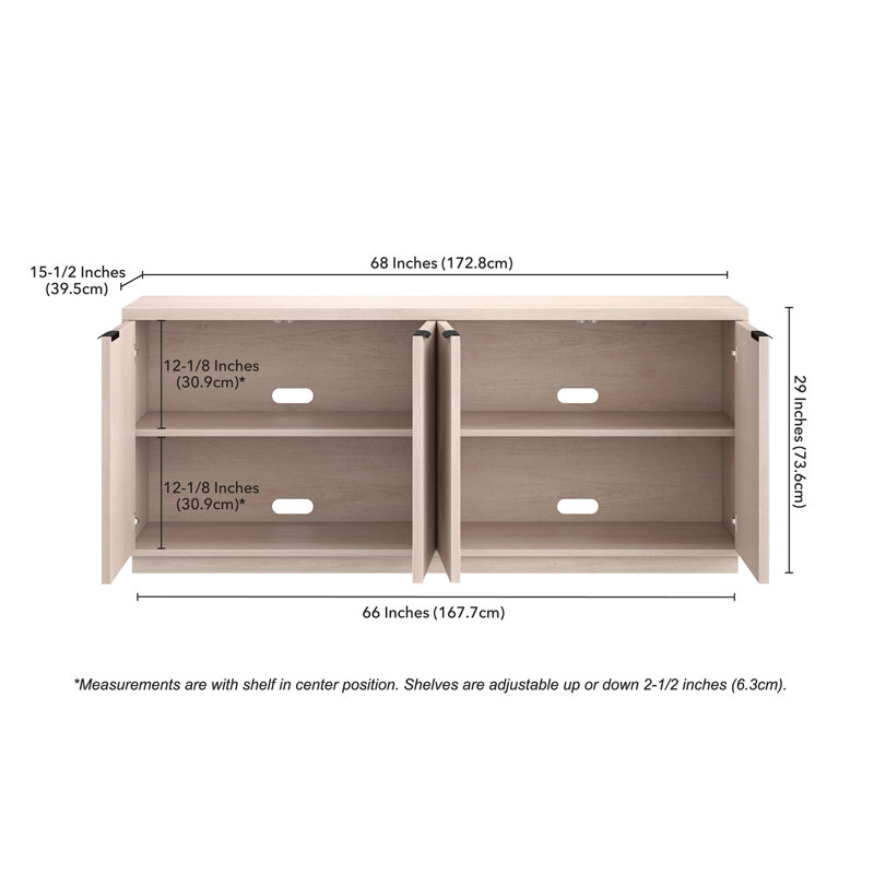 Mansfield 68'' Sideboard, Alder White