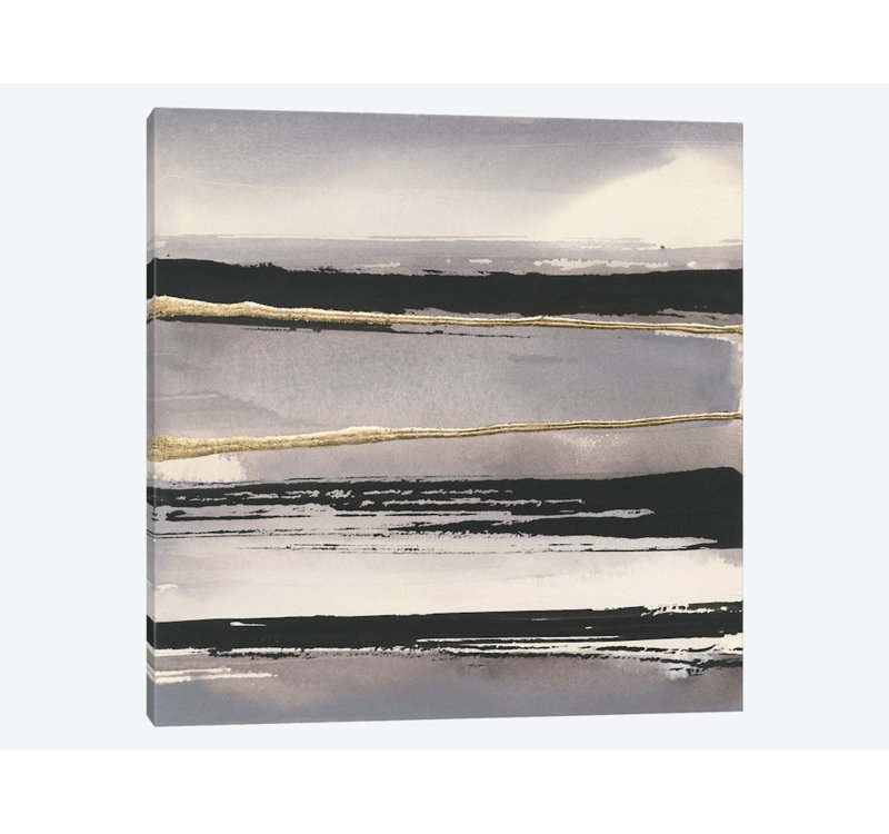 Gilded Grey I, reproduction d'art sur toile tendue, H 12 po x l 12 po x P 1,5 po, Toile tendue, Pas de tapis