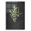 Art mural en verre Winston Porter «Gentle Eucalyptus On Black» par Mercedes Lopez-907572770