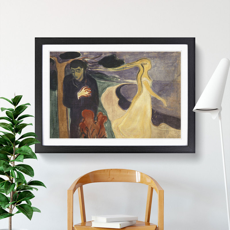Separation by Edvard Munch - Picture Frame Painting, Black Framed, 36cm H x 48cm W x 2cm D