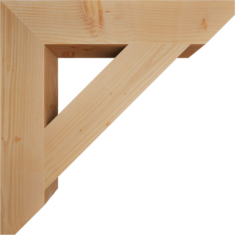 Support traditionnel en bois rustique à lattes, Sapin de Douglas, H 32 po x l 5,5 po x P 32 po