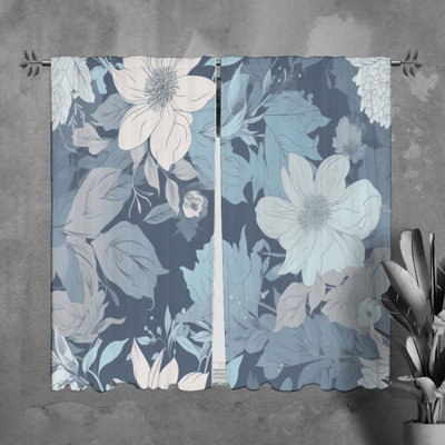 Paire de rideaux obscurcissant en polyester Kumler