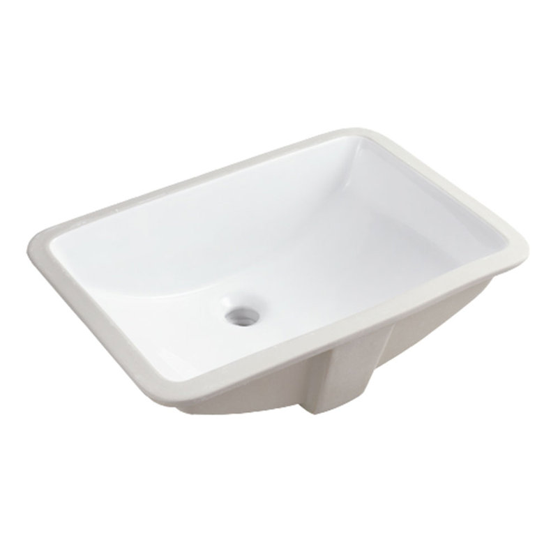 Lavabo de salle de bain rectangulaire encastré NOBLE 1812W