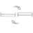 Rigga 3 Piece Floating Shelf with Front Bar