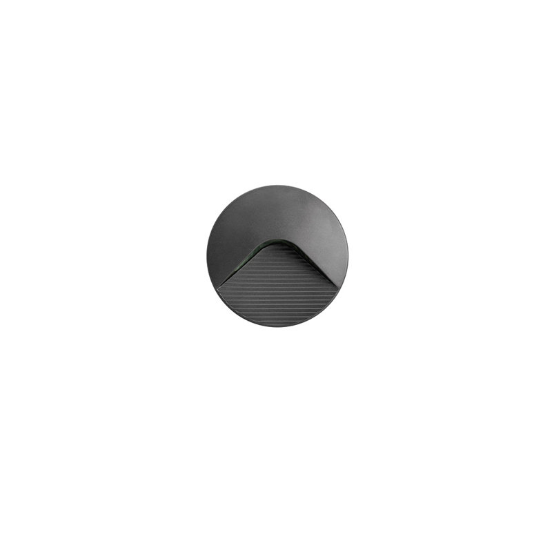 Oubre Integrated LED Outdoor Flush Mount, Dark grey
