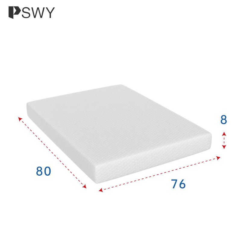 Matelas en mousse viscoélastique gélifiée 8 pouces, Roi