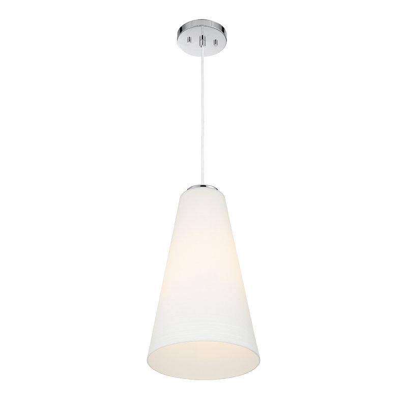 Christos 1-Light Pendant in Chrome, Chrome