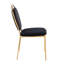 Chaise d'appoint rembourrée en velours Écrenet-1392193949