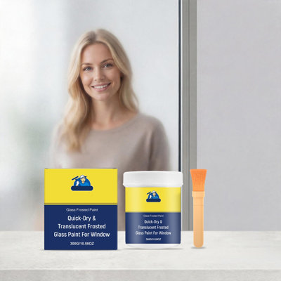 frosted glass agent Frosted Glass Paint 300ml Specially Designed For Window Glass  For Home Bathroom Glass Partition Doors And Windows And Shop Windows