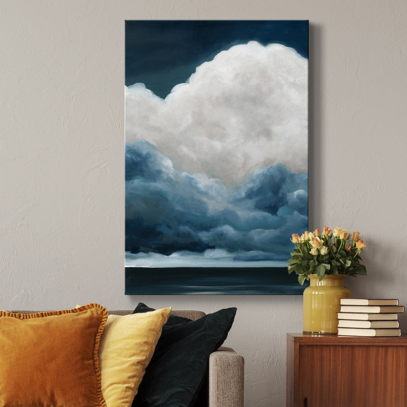 Les nuages au-dessus - impression, H 27 po x l 18 po x P 1 po, Toile tendue, Pas de tapis