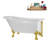 58" Streamlin Clawfoot Tub,Tray,Drain, Clawfeet-101628924-102219863