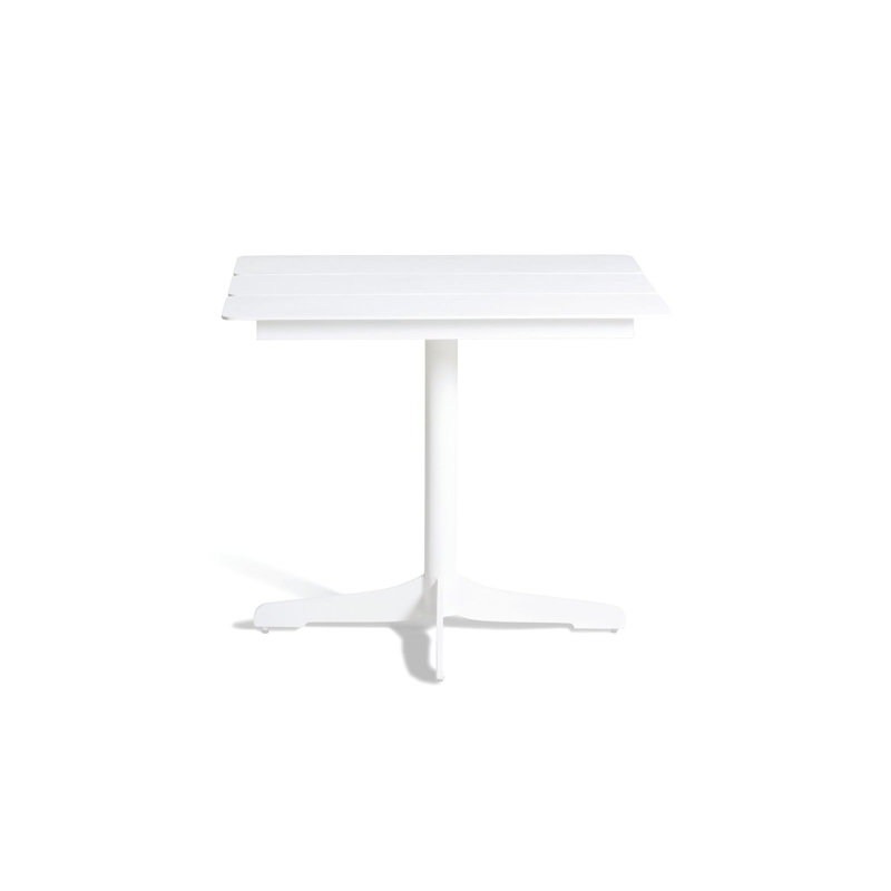 Table carrée Ceru, Blanc, Blanc, l 29,5 po x L 29,5 po x H 29,5 po