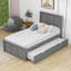 Lit plateforme en bois avec lit gigogne Dragojla-1278318657