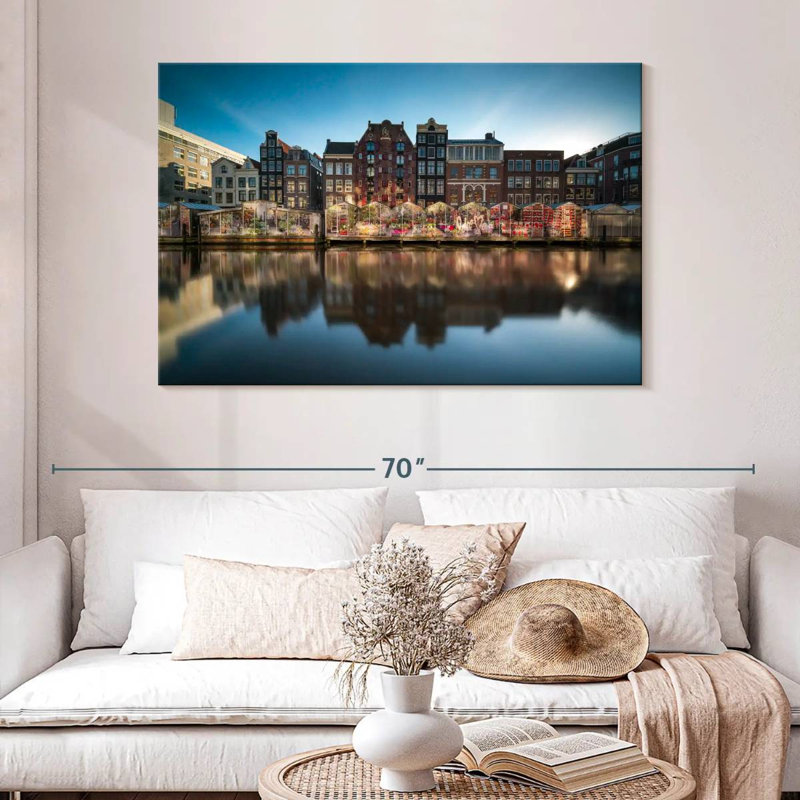 Nicci Bloemenmarkt à Amsterdam, H 32 po x l 48 po
