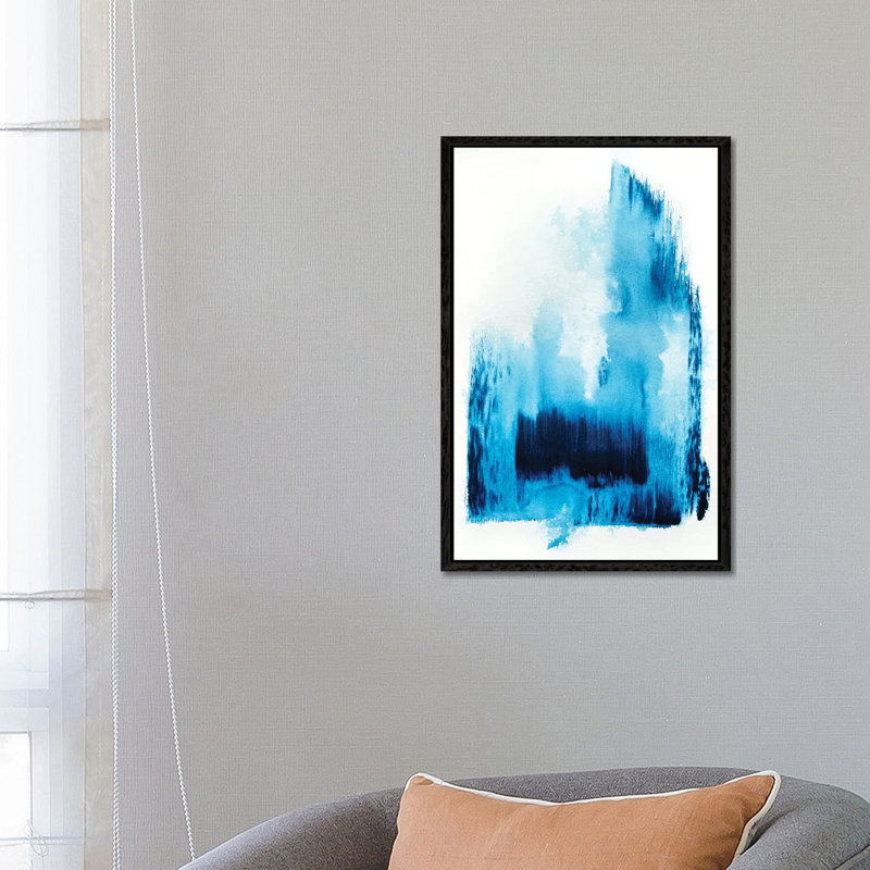 Royal Blue II - Print on Canvas, 66.04 cm H x 45.72 cm W, Black Framed