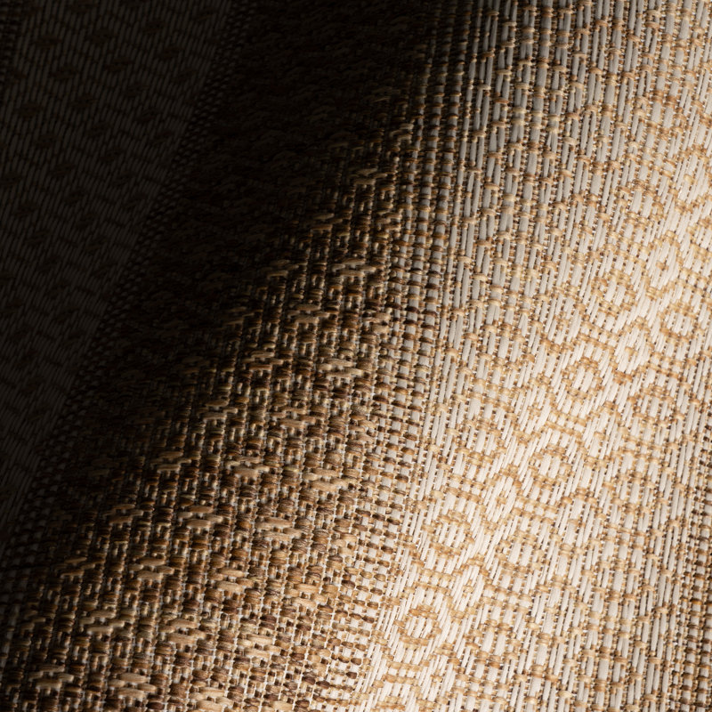  Torelle Indoor/Outdoor Abstract Area Rug, Rectangle 4' x 6', Brown