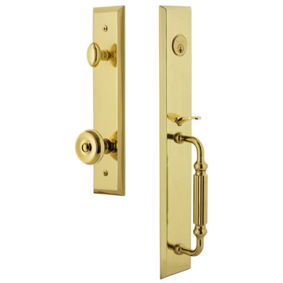 Ensemble de fausse poignée complète inactive Fifth Avenue avec poignée en F et bouton