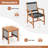 2 - Person Acacia Wood Patio Dining Set with Square Table