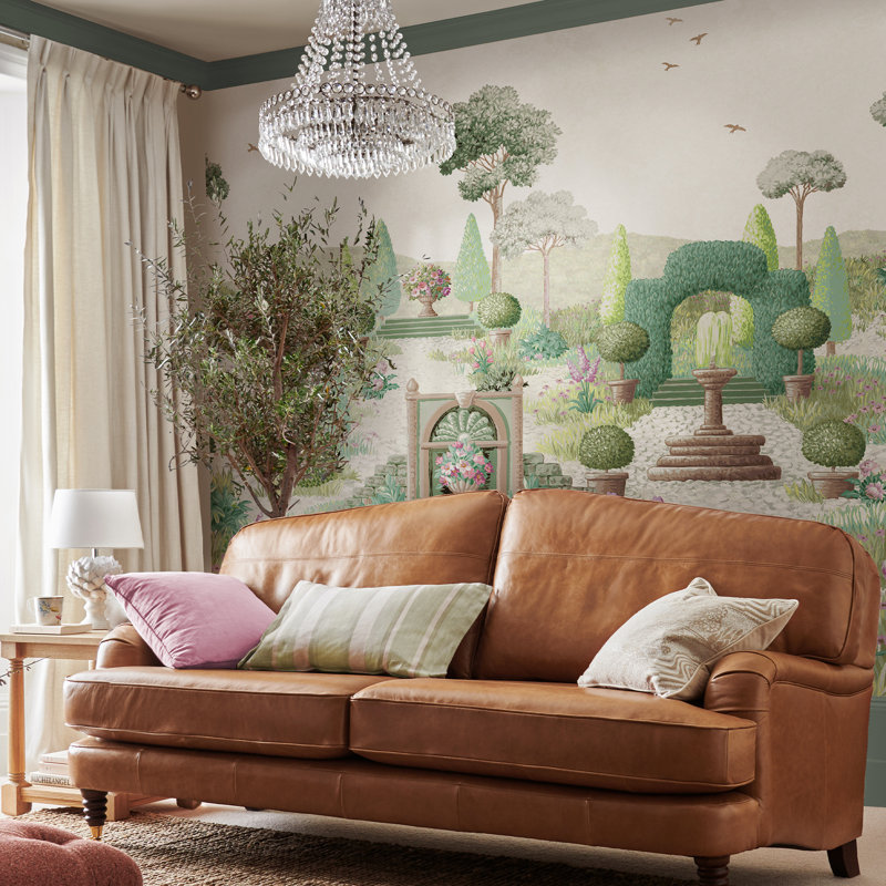 Laura Ashley Naunton Folly Fern Green Mural