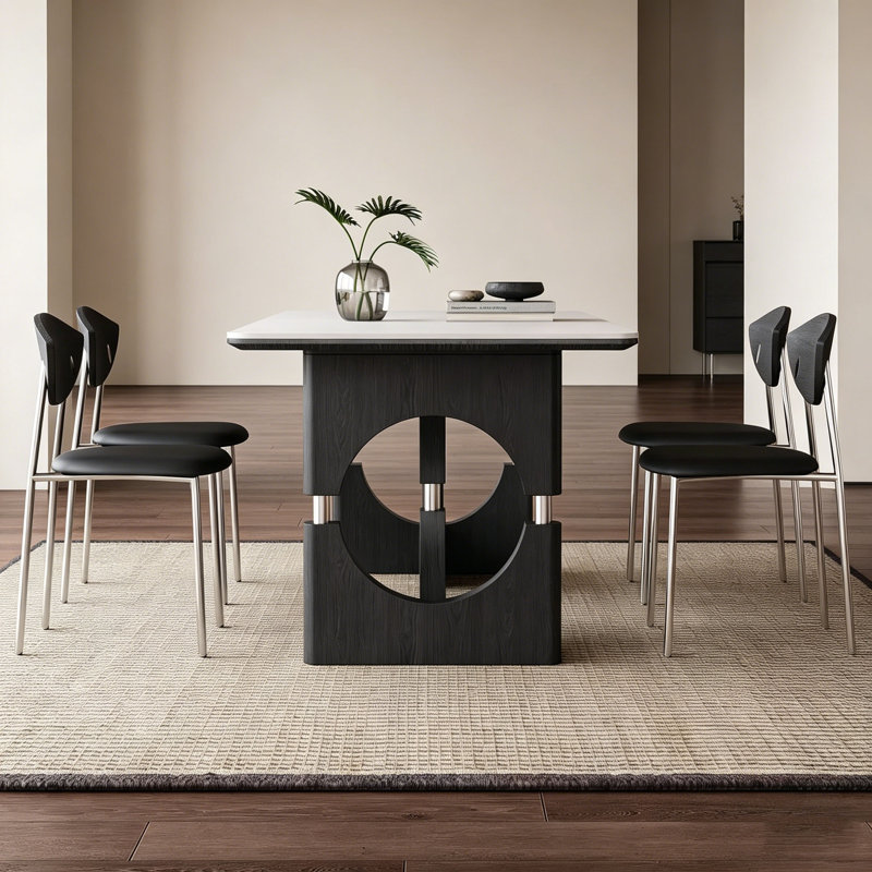 Table de salle à manger French Vintage, H 29,5 po x L 70,9 po x l 35,4 po