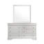 Miroir Blaze de style moderne en bois blanc (seulement miroir)-20288499