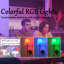 Madiah 1-Light Dimmable LED Wallchiere, RGB Coloured Wall Sconce (Included Bulb)