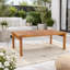 Table basse d'extérieur avec structure en bois d'acacia Stella