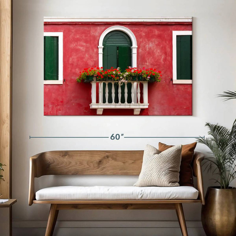Lilie Balcony In Burano, 34" H x 51" W