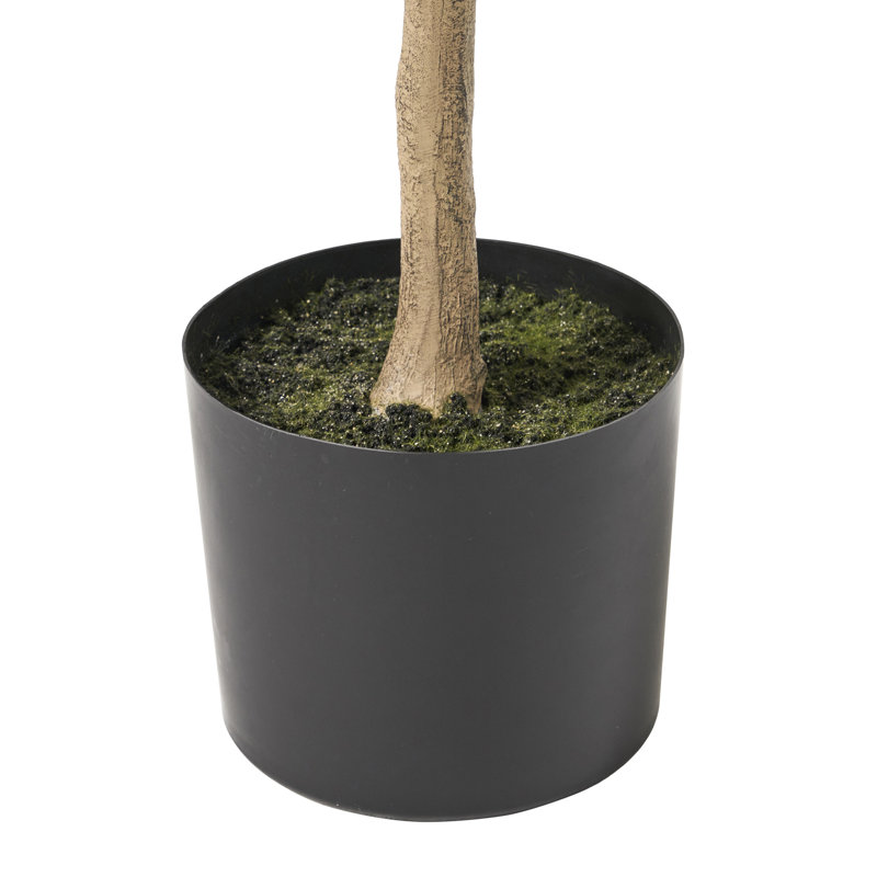 60.22 In. Artificial Lemon Tree 150Cm, Iron + Plastic Interior Highlight Touch
