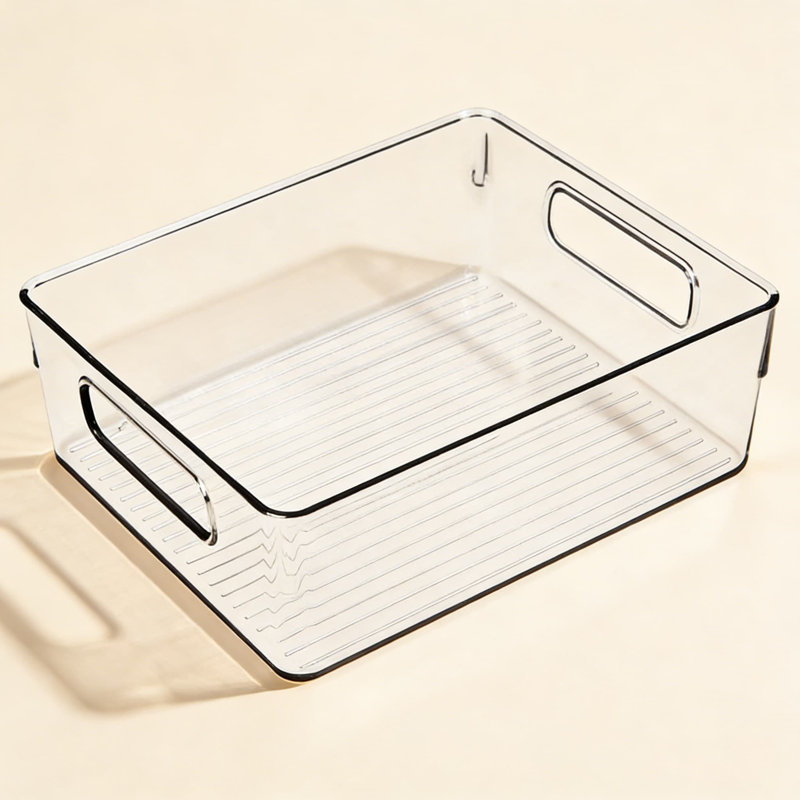 Clear Plastic Storage Bins And Organizers For Kitchen, Pantry, Refrigerator, Bathroom, And Laundry Room - Heavy Duty BPA-Free Stackable Containers