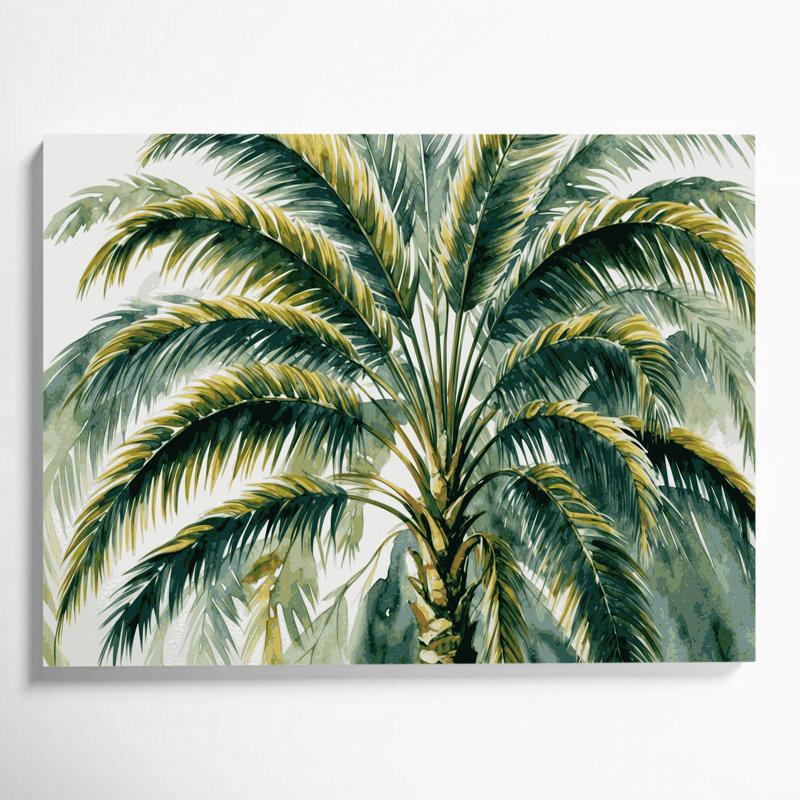 Art mural sur toile Botanical Areca, H 24 po x l 36 po