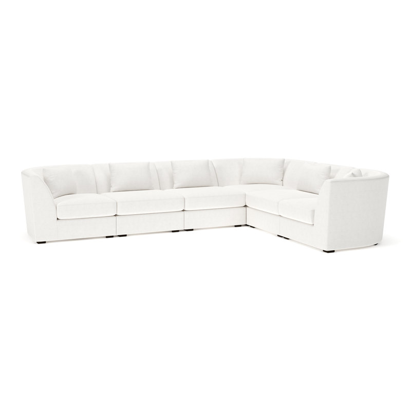 Krista Modular Sectional, Nomad Snow Crypton Chenille
