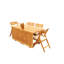 Surfliner Outdoor 5 - Piece Teak Dining Set