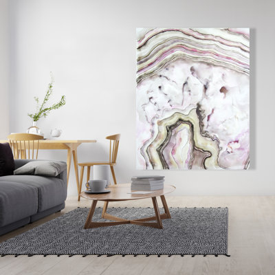 Agate Pink Spiritual Canvas | Home Decor Wall Art