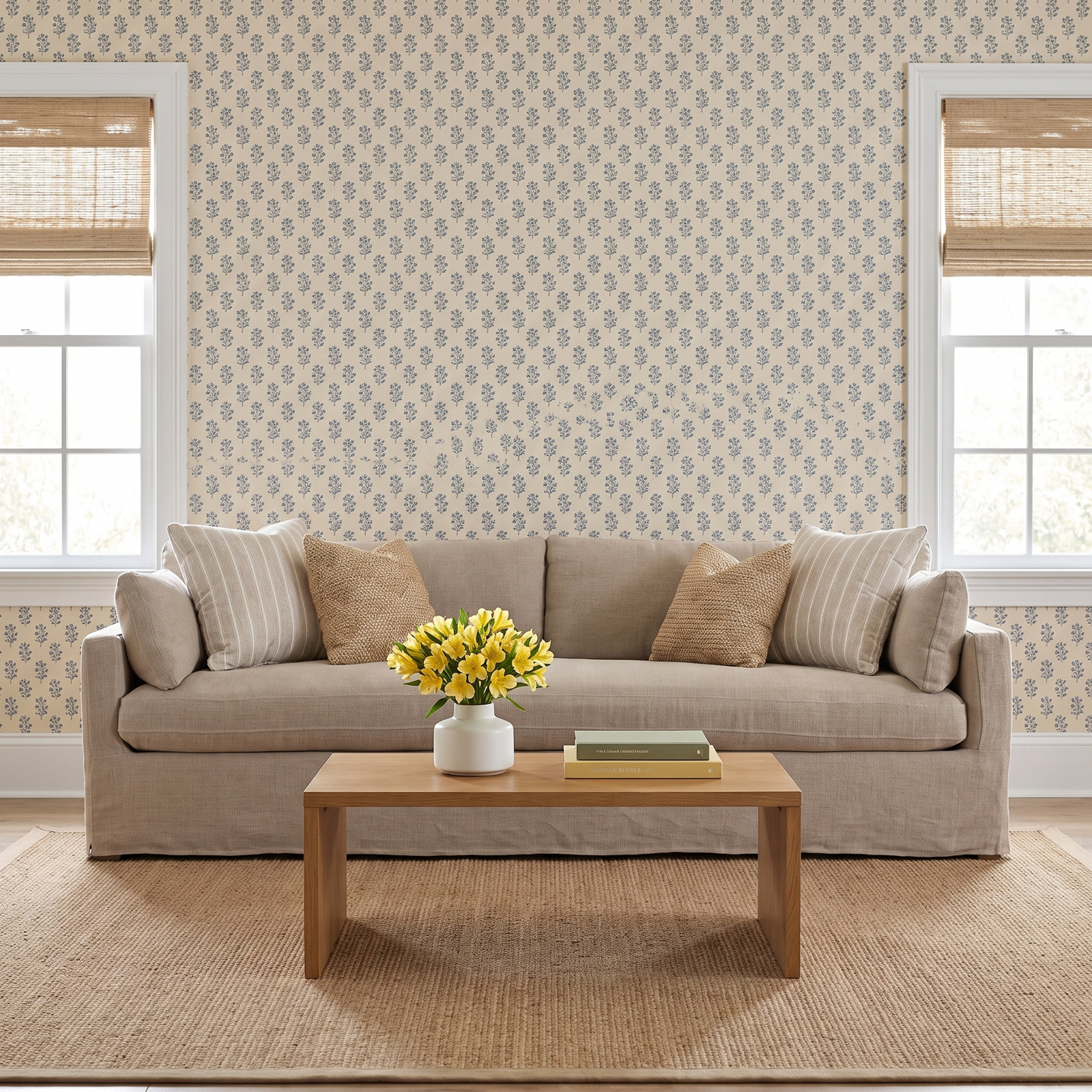 Sylvie 100" Sofa, White Polyester Blend (102CR-19), 37" H x 100" W x 44" D