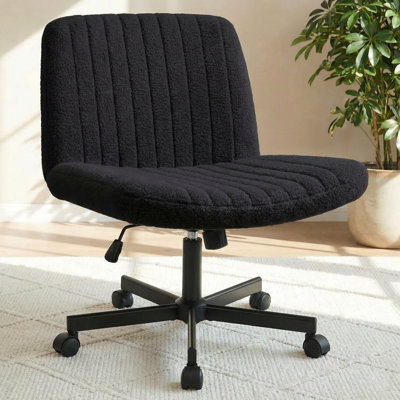 Keyri Criss Cross Office Desk Chair With Wheels