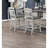 Antique White 7Pc Counter Height Dining Set Table W Storage Base Ladder Back 6X Chairs Classic Look Dining Room