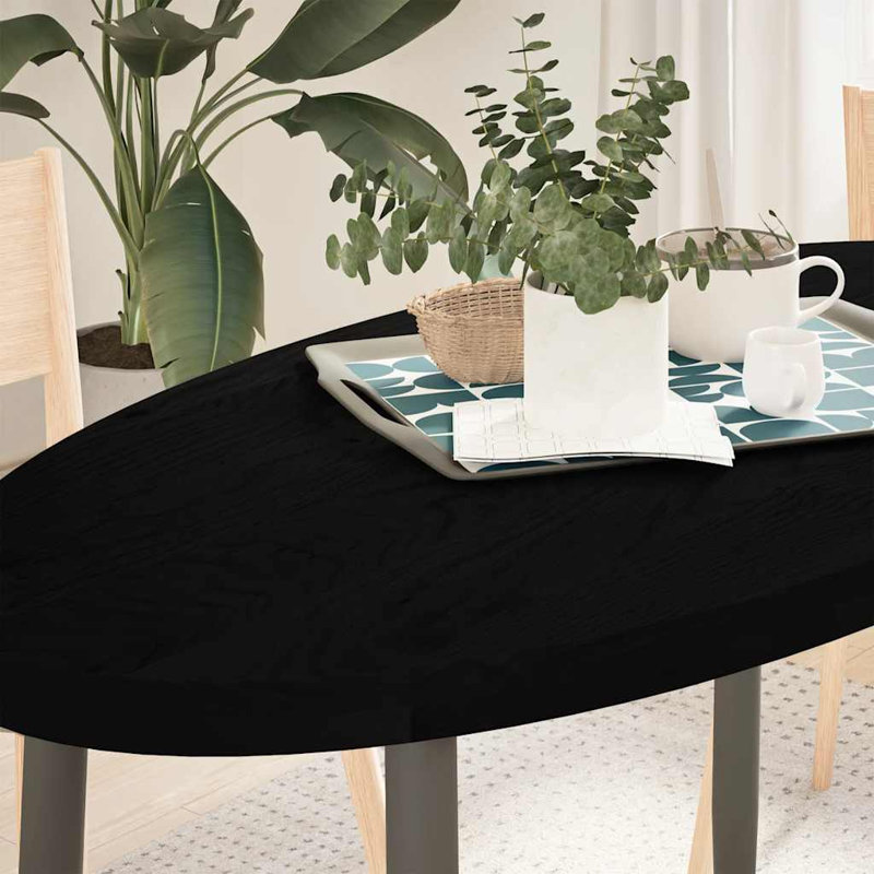 2-24 Solid Wood Table Top, Dark brown, 4cm H x 120cm W x 60cm D