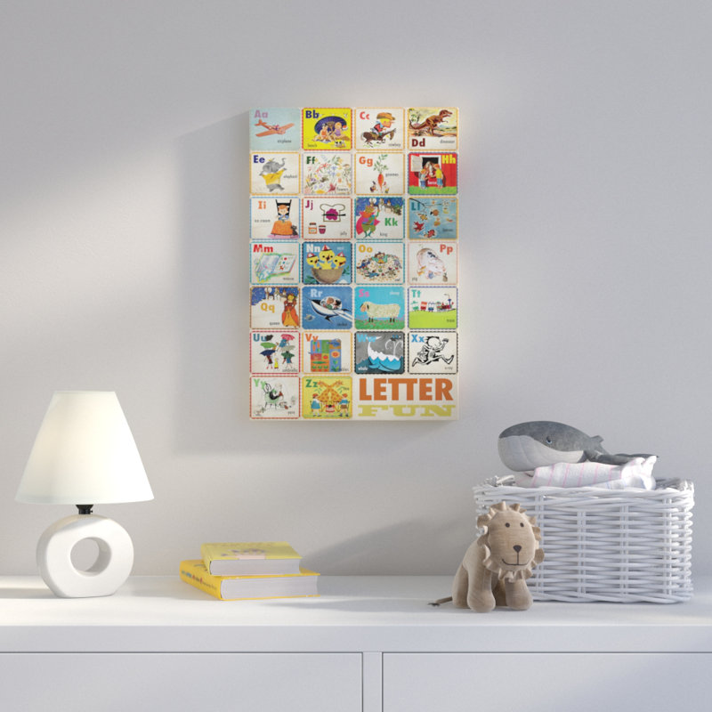«Lettre amusante», reproduction sur toile tendue, H 36 po x l 24 po