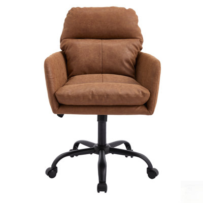Ergonomic PU Leather Office Chair with Adjustable Height and Durable Metal Frame, Perfect for Comfort and Style in Any Setting.