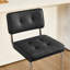 Tabouret de bar cantilever Marlow 25,6 po de style moderne du milieu du siècle, en similicuir, avec dossier et structure en acier-262293392-263863156